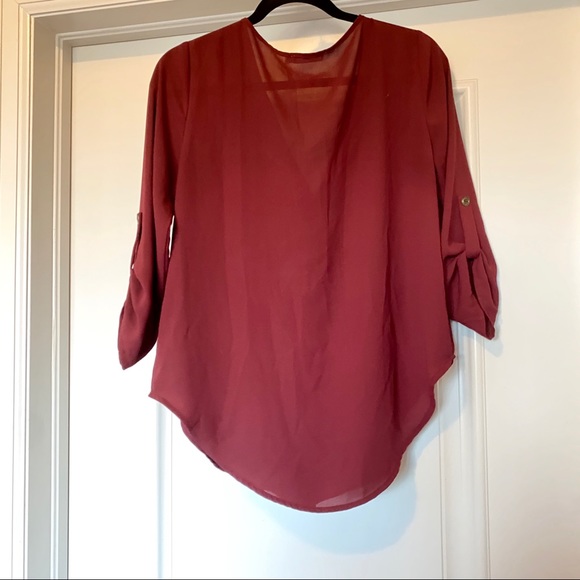Lush Blouse | Maroon - Picture 3 of 4